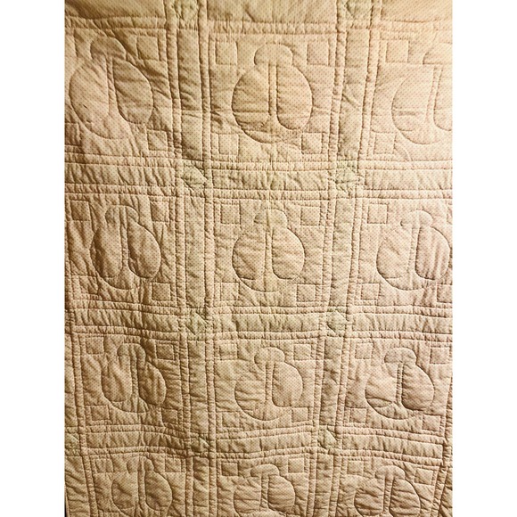 Handmade Vintage adorable Ladybug patchwork Quilt - Picture 14 of 15